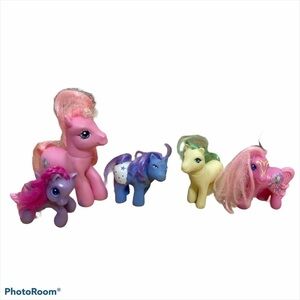 My Little Pony Bundle 5 Horses Kids Toy Purple